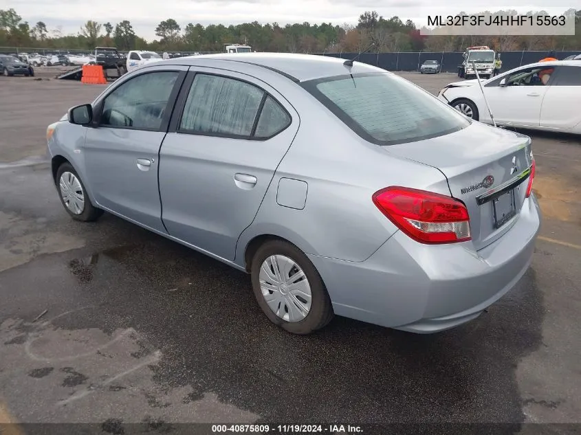 2017 Mitsubishi Mirage G4 Es VIN: ML32F3FJ4HHF15563 Lot: 40875809