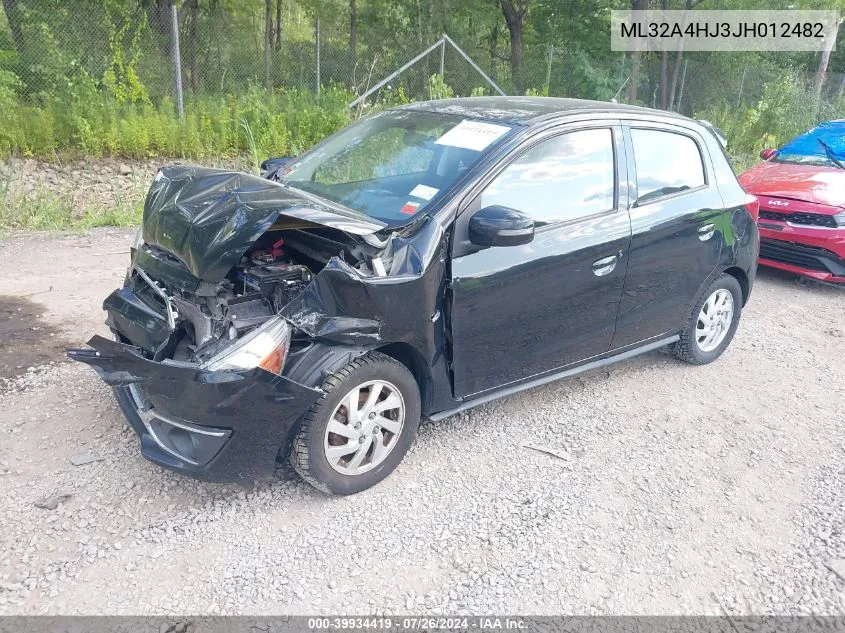 ML32A4HJ3JH012482 2018 Mitsubishi Mirage Se