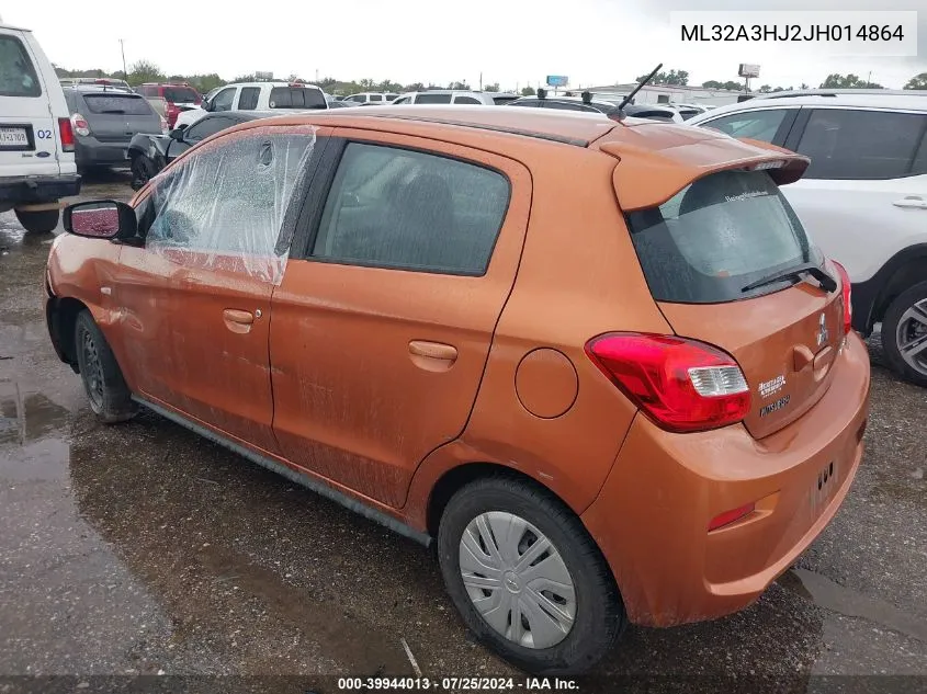 ML32A3HJ2JH014864 2018 Mitsubishi Mirage Es