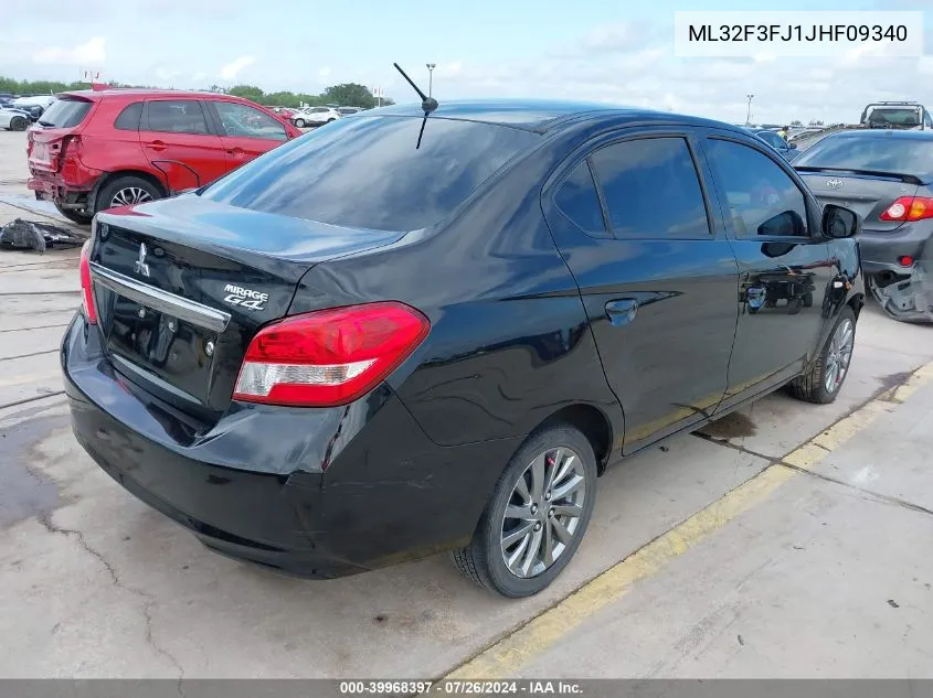 ML32F3FJ1JHF09340 2018 Mitsubishi Mirage G4 Es