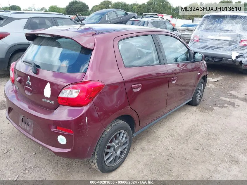 ML32A3HJXJH013610 2018 Mitsubishi Mirage Es