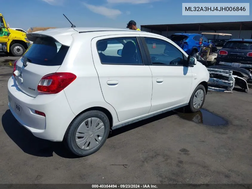 ML32A3HJ4JH006846 2018 Mitsubishi Mirage Es