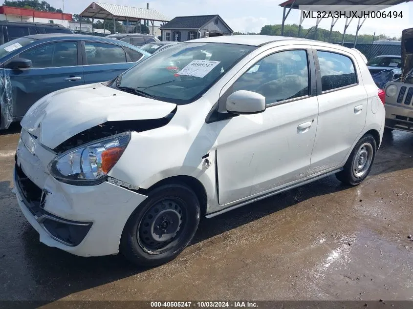 ML32A3HJXJH006494 2018 Mitsubishi Mirage Es