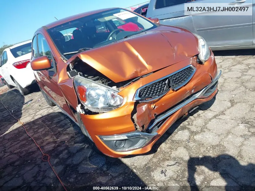 2018 Mitsubishi Mirage Es VIN: ML32A3HJ7JH002497 Lot: 40562639