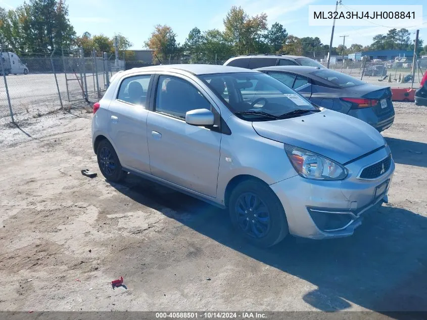 2018 Mitsubishi Mirage Es VIN: ML32A3HJ4JH008841 Lot: 40588501