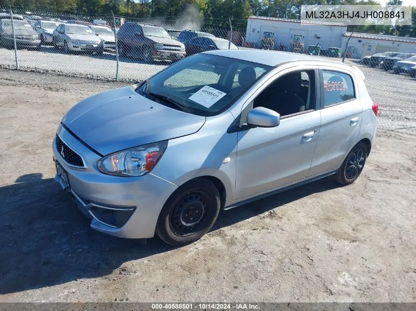 2018 Mitsubishi Mirage Es VIN: ML32A3HJ4JH008841 Lot: 40588501