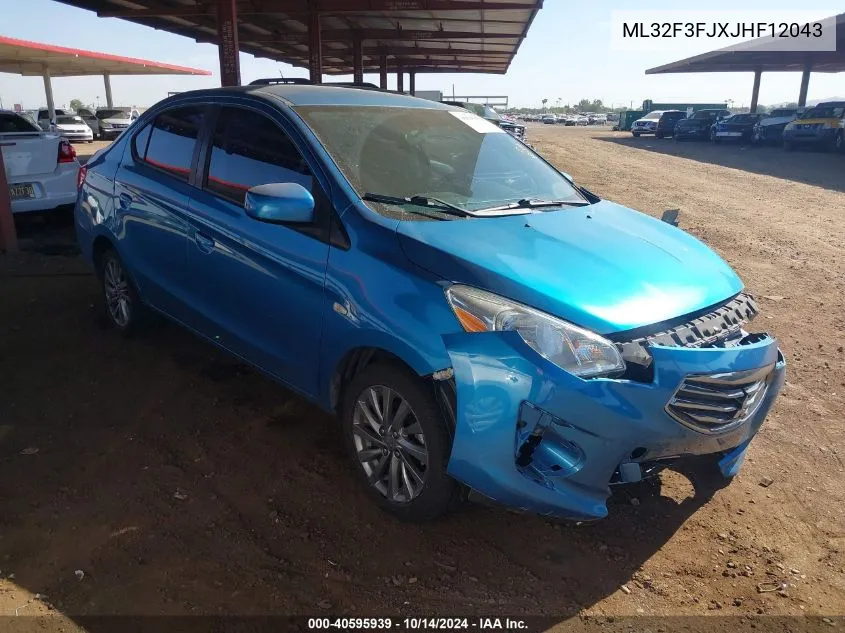 2018 Mitsubishi Mirage G4 Es VIN: ML32F3FJXJHF12043 Lot: 40595939