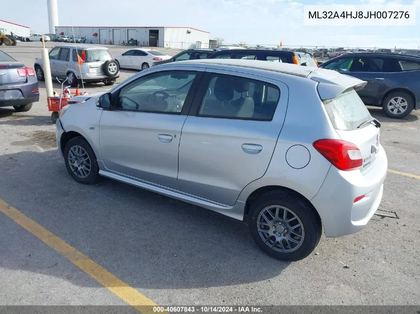 2018 Mitsubishi Mirage Se VIN: ML32A4HJ8JH007276 Lot: 40607843