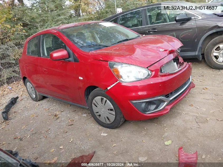 2018 Mitsubishi Mirage Es VIN: ML32A3HJ2JH014637 Lot: 40635577