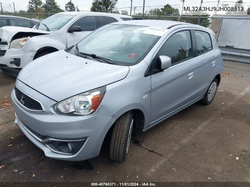 2018 Mitsubishi Mirage Es VIN: ML32A3HJ9JH008513 Lot: 40760371