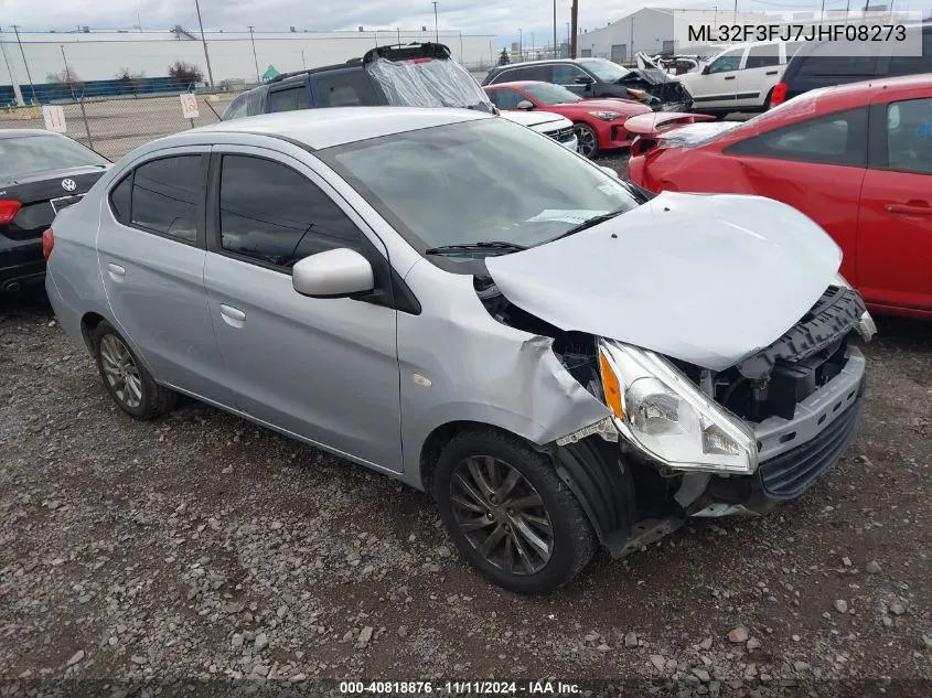 2018 Mitsubishi Mirage G4 Es VIN: ML32F3FJ7JHF08273 Lot: 40818876