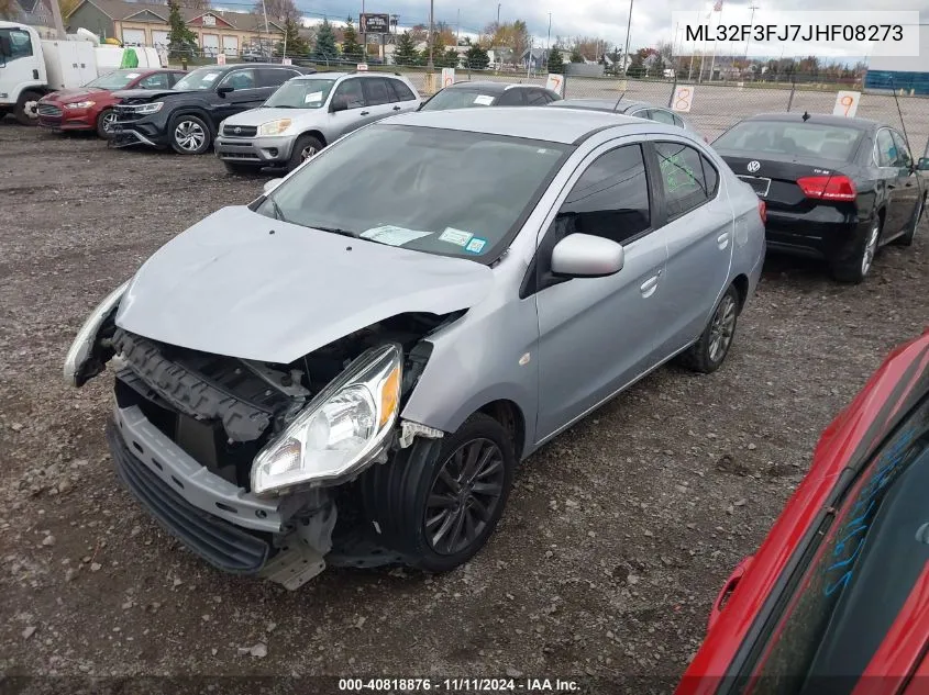 2018 Mitsubishi Mirage G4 Es VIN: ML32F3FJ7JHF08273 Lot: 40818876