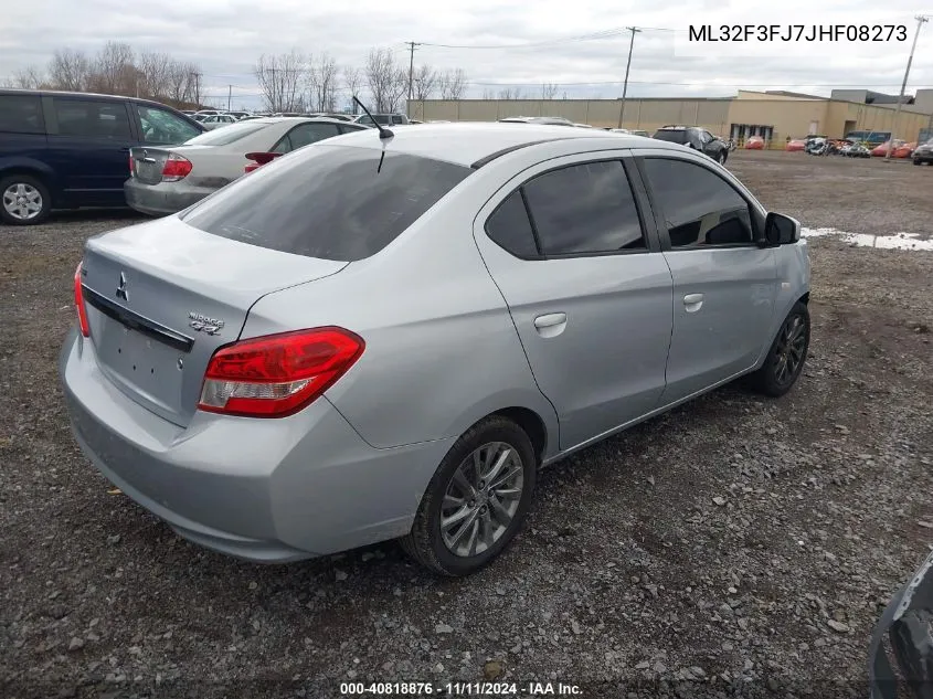 2018 Mitsubishi Mirage G4 Es VIN: ML32F3FJ7JHF08273 Lot: 40818876