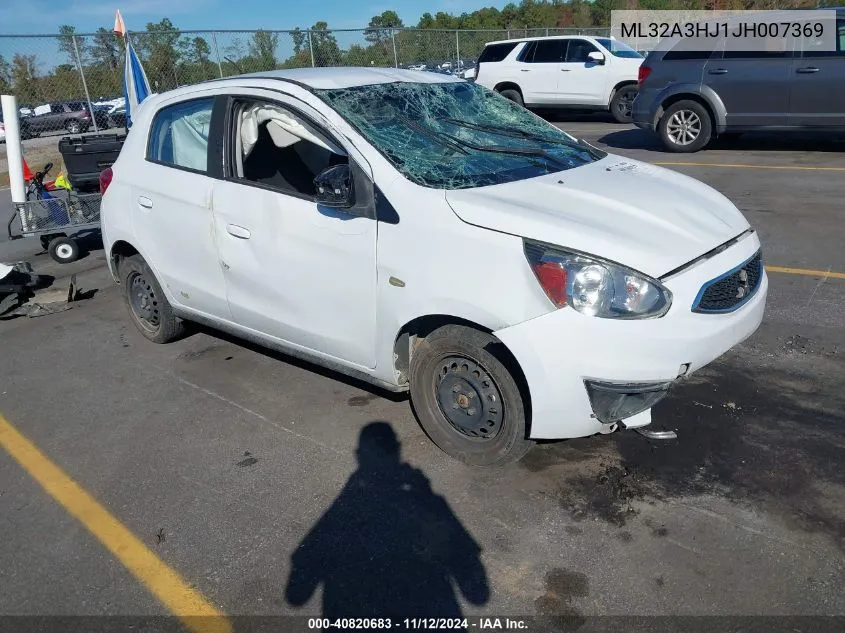 2018 Mitsubishi Mirage Es VIN: ML32A3HJ1JH007369 Lot: 40820683