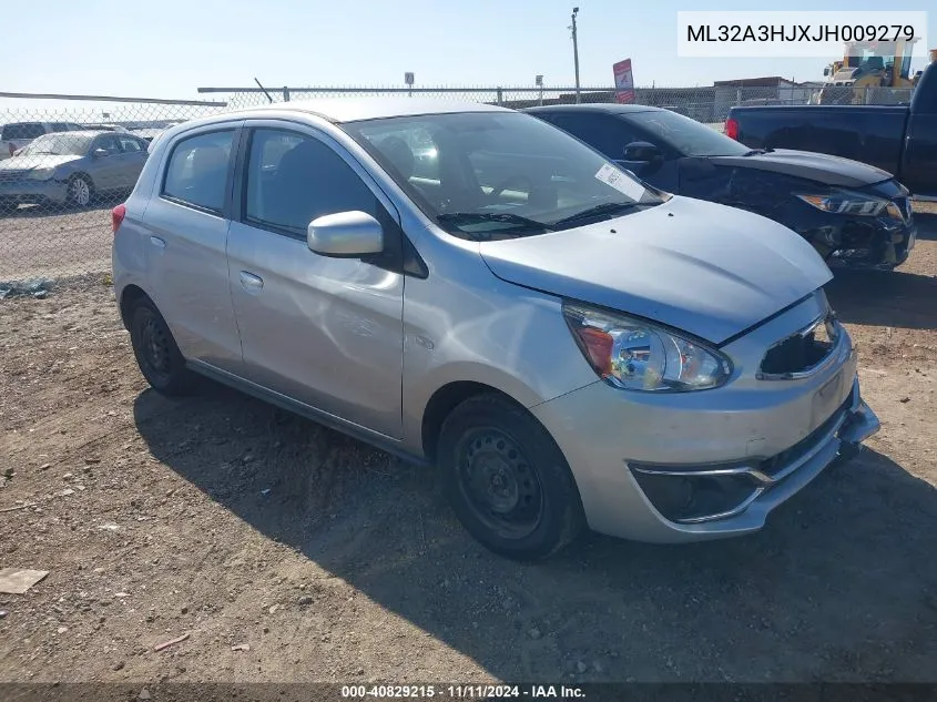 2018 Mitsubishi Mirage Es VIN: ML32A3HJXJH009279 Lot: 40829215