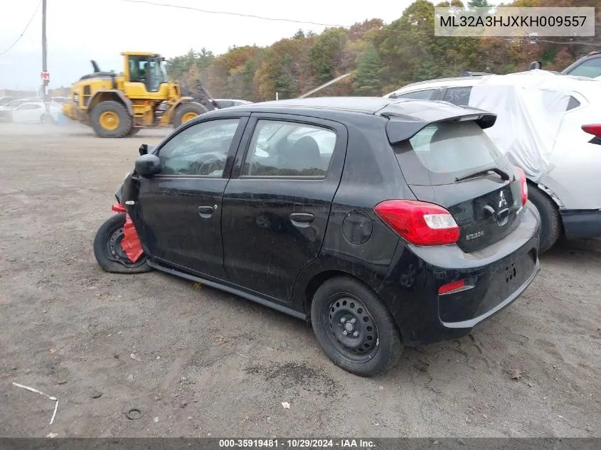 2019 Mitsubishi Mirage Es VIN: ML32A3HJXKH009557 Lot: 35919481