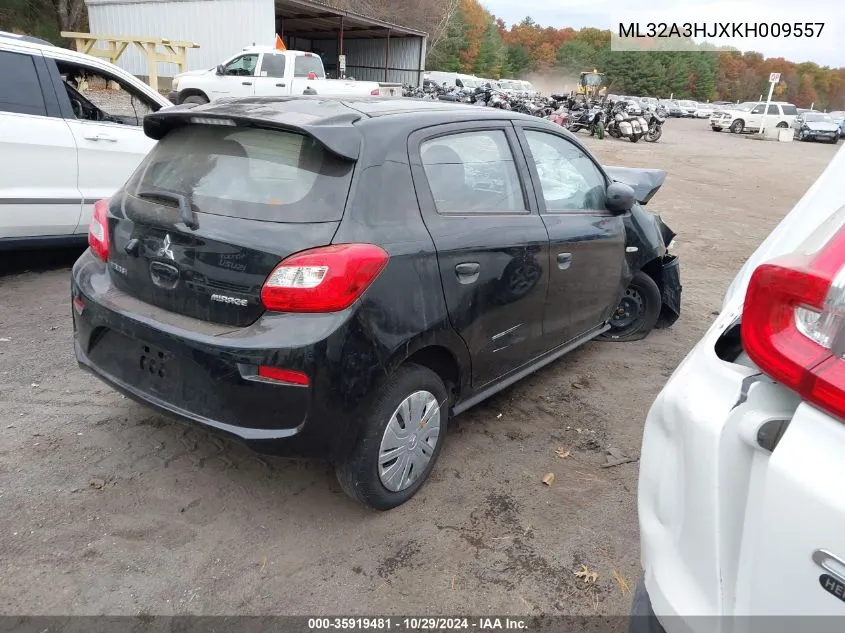 2019 Mitsubishi Mirage Es VIN: ML32A3HJXKH009557 Lot: 35919481