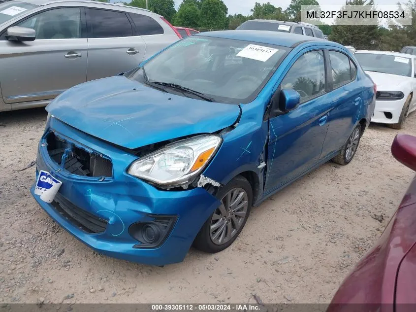 ML32F3FJ7KHF08534 2019 Mitsubishi Mirage G4 Es