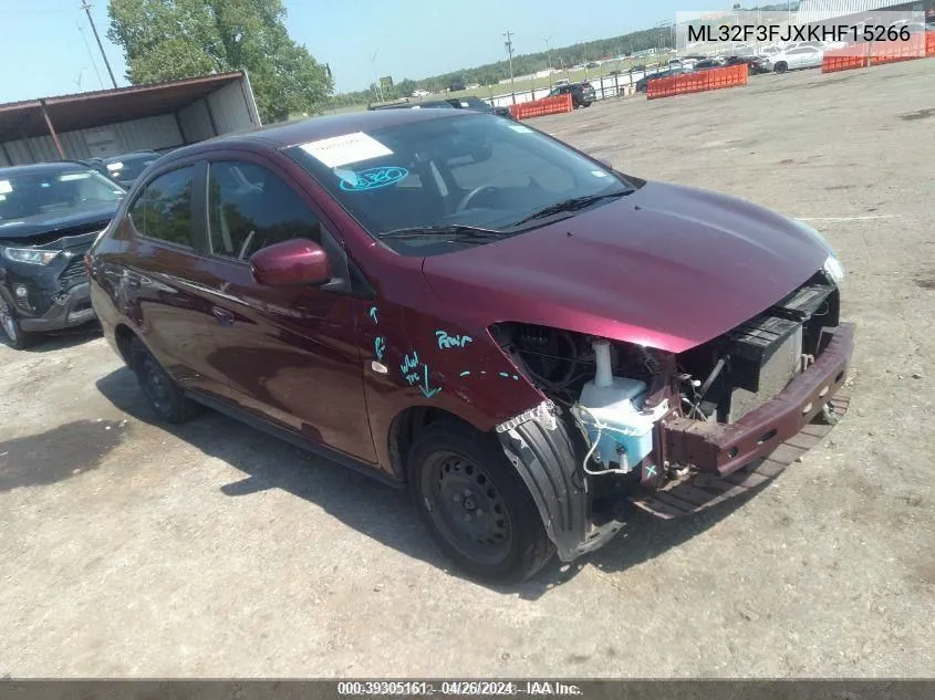 ML32F3FJXKHF15266 2019 Mitsubishi Mirage G4 Es