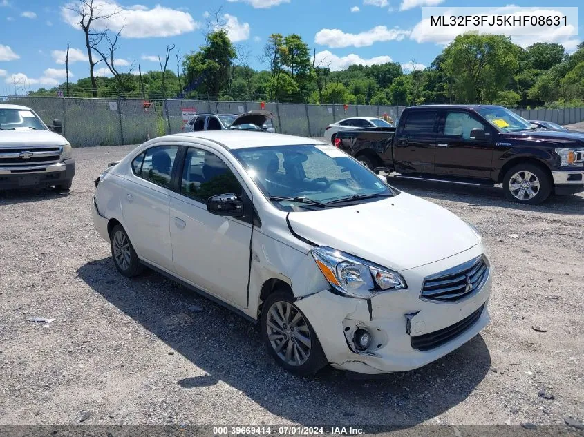 2019 Mitsubishi Mirage G4 Es VIN: ML32F3FJ5KHF08631 Lot: 39669414