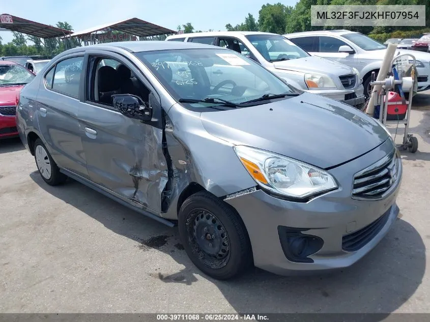 ML32F3FJ2KHF07954 2019 Mitsubishi Mirage G4 Es