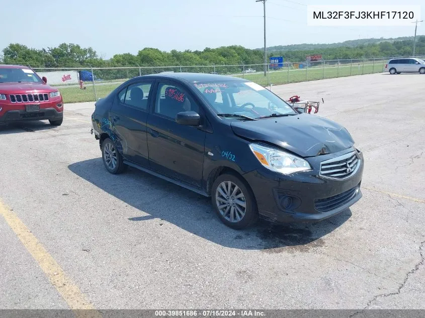 ML32F3FJ3KHF17120 2019 Mitsubishi Mirage G4 Es