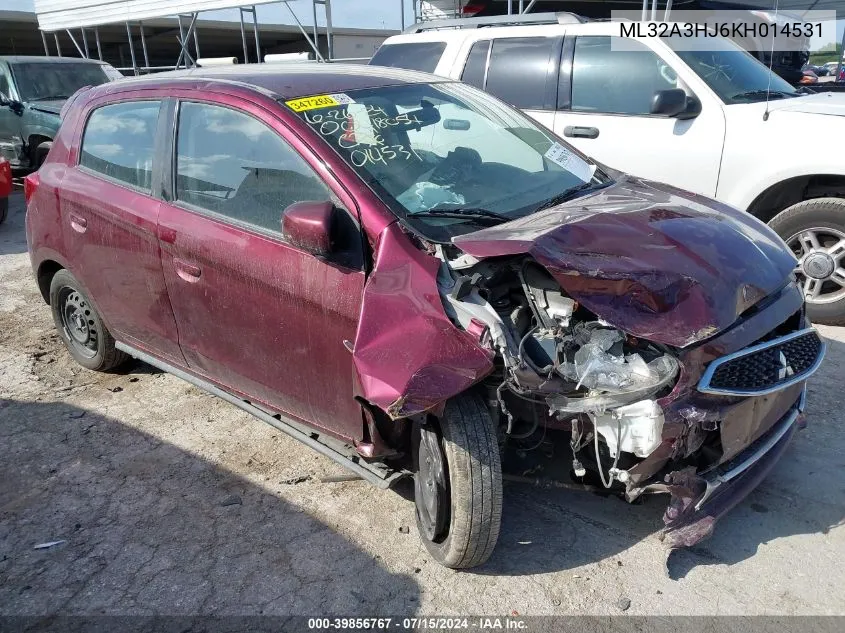 ML32A3HJ6KH014531 2019 Mitsubishi Mirage Rf