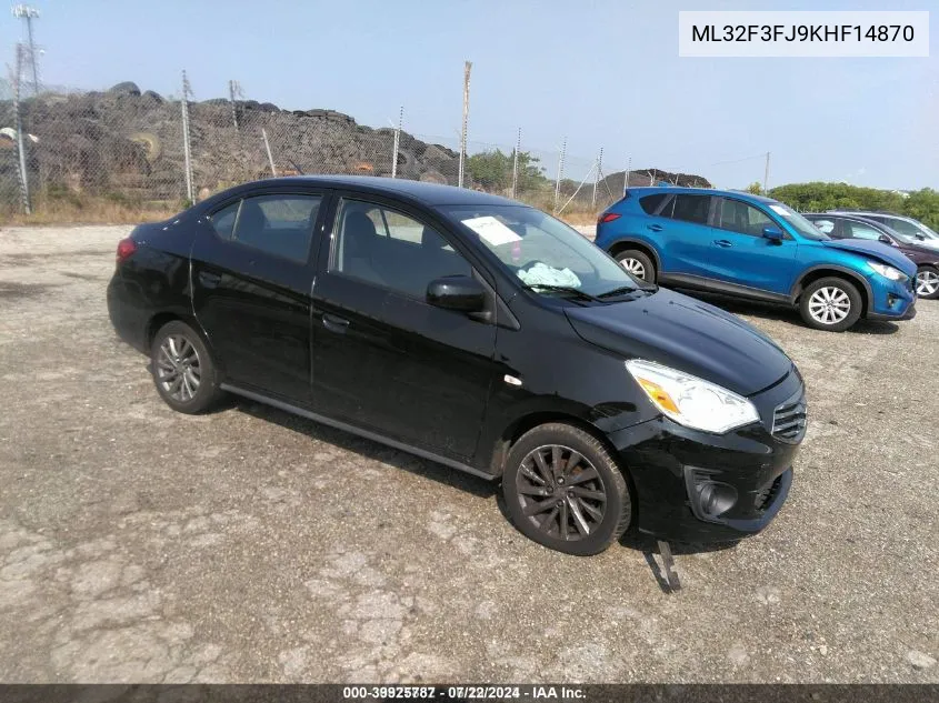 ML32F3FJ9KHF14870 2019 Mitsubishi Mirage G4 Es