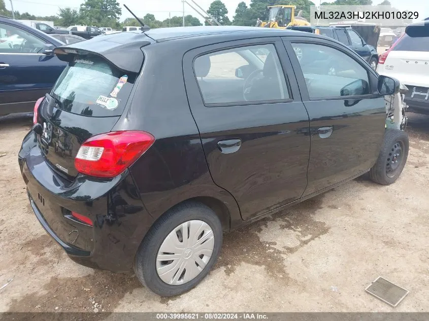 2019 Mitsubishi Mirage Rf VIN: ML32A3HJ2KH010329 Lot: 39995621