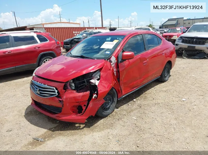 ML32F3FJ1KHF13924 2019 Mitsubishi Mirage G4 Es