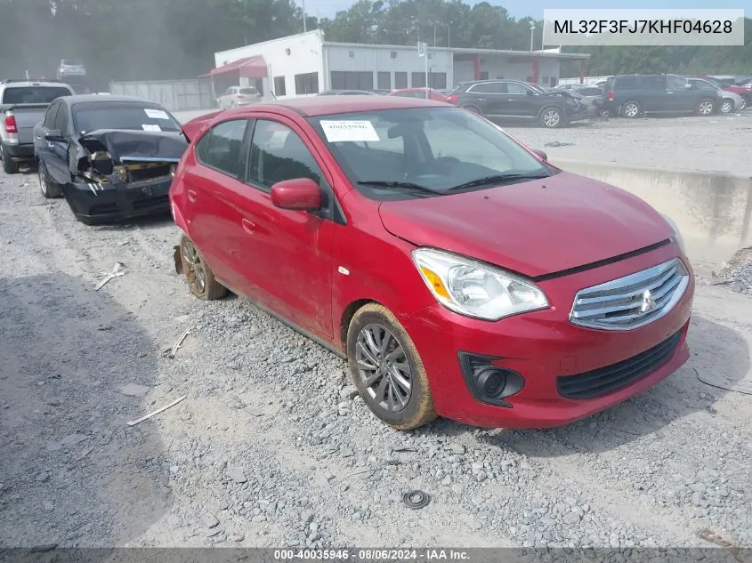 ML32F3FJ7KHF04628 2019 Mitsubishi Mirage G4 Es