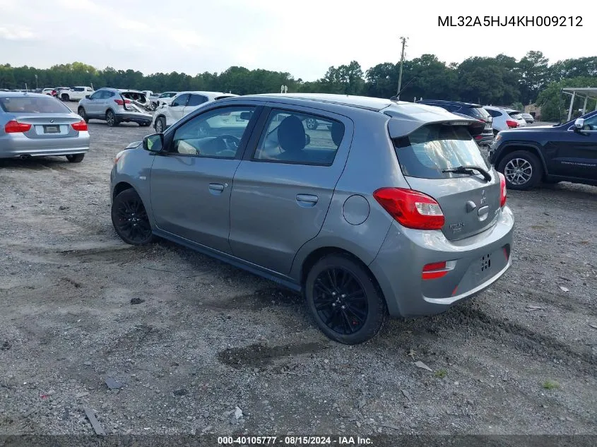 ML32A5HJ4KH009212 2019 Mitsubishi Mirage Le