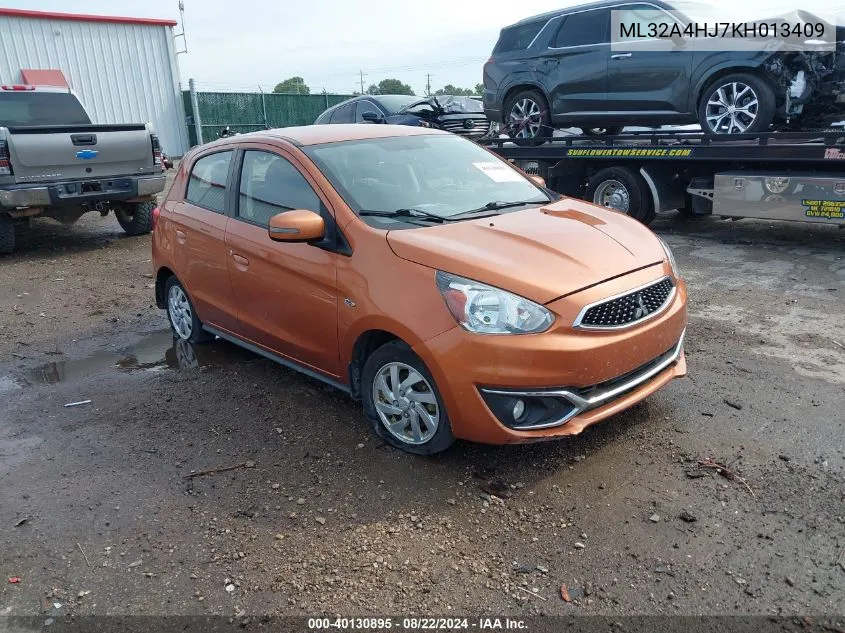 ML32A4HJ7KH013409 2019 Mitsubishi Mirage Se