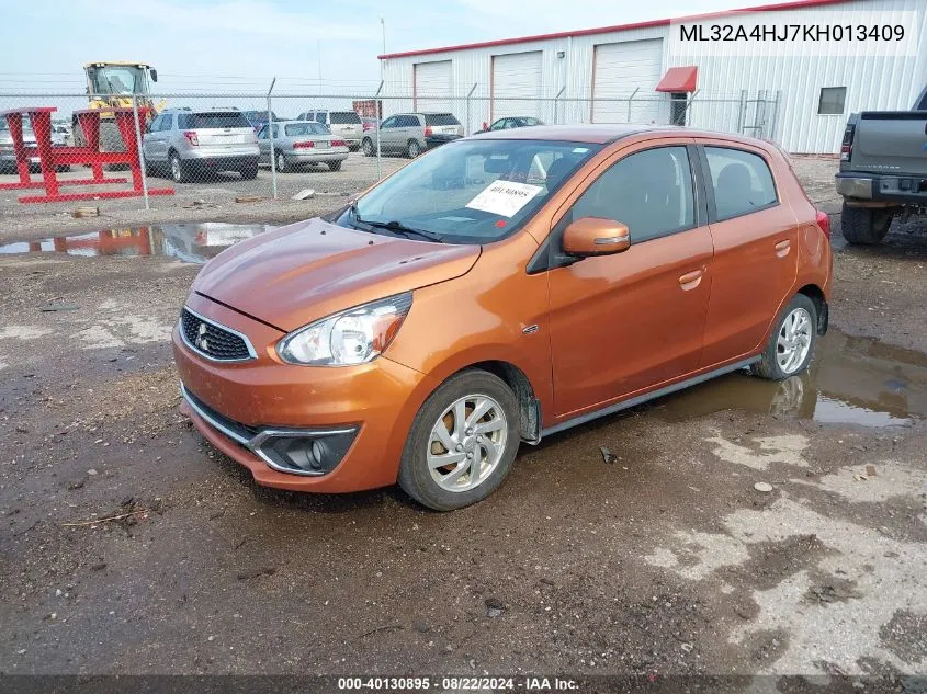 ML32A4HJ7KH013409 2019 Mitsubishi Mirage Se