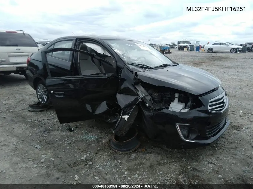 ML32F4FJ5KHF16251 2019 Mitsubishi Mirage G4