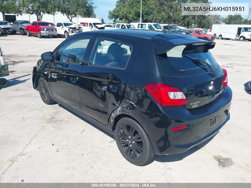 ML32A5HJ6KH015951 2019 Mitsubishi Mirage Le