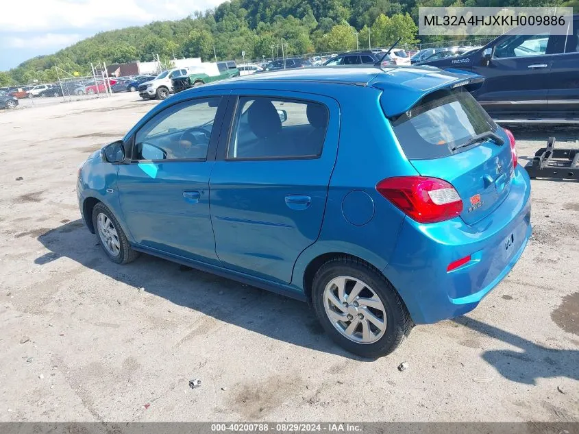 ML32A4HJXKH009886 2019 Mitsubishi Mirage Se