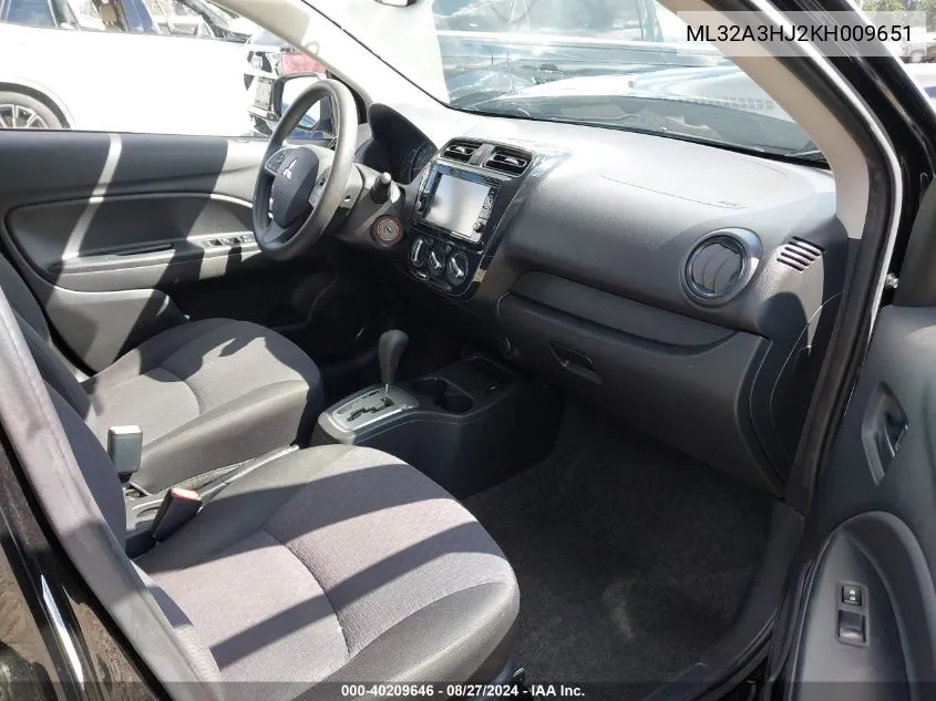 ML32A3HJ2KH009651 2019 Mitsubishi Mirage Es/Rf