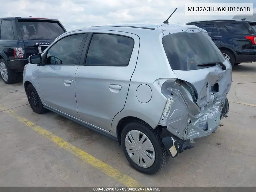 ML32A3HJ6KH016618 2019 Mitsubishi Mirage Rf