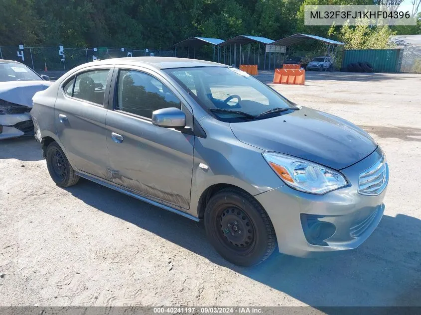 2019 Mitsubishi Mirage G4 Es VIN: ML32F3FJ1KHF04396 Lot: 40241197