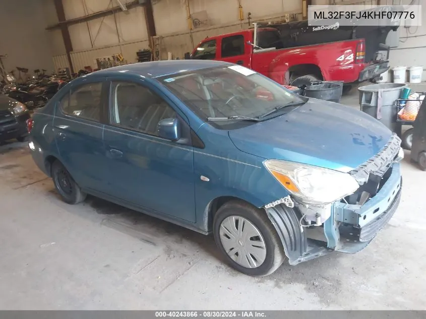 ML32F3FJ4KHF07776 2019 Mitsubishi Mirage G4 Es