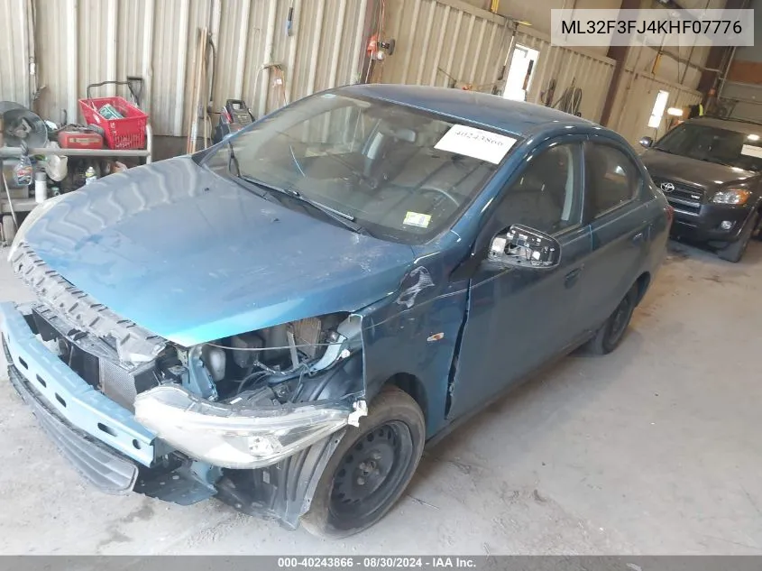 ML32F3FJ4KHF07776 2019 Mitsubishi Mirage G4 Es