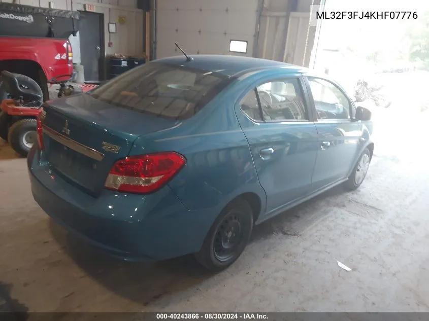 ML32F3FJ4KHF07776 2019 Mitsubishi Mirage G4 Es