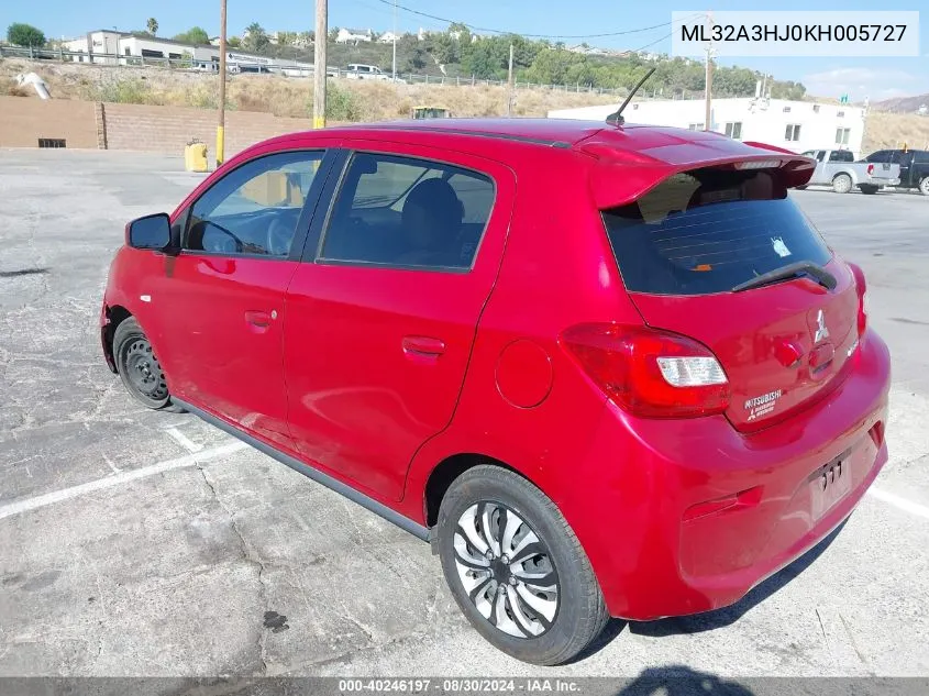 ML32A3HJ0KH005727 2019 Mitsubishi Mirage Rf