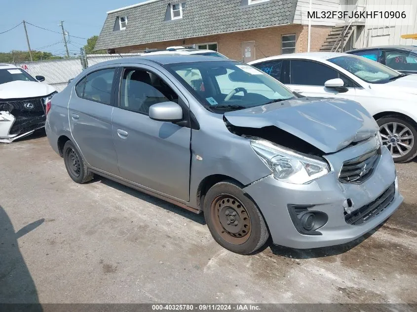 ML32F3FJ6KHF10906 2019 Mitsubishi Mirage G4 Es