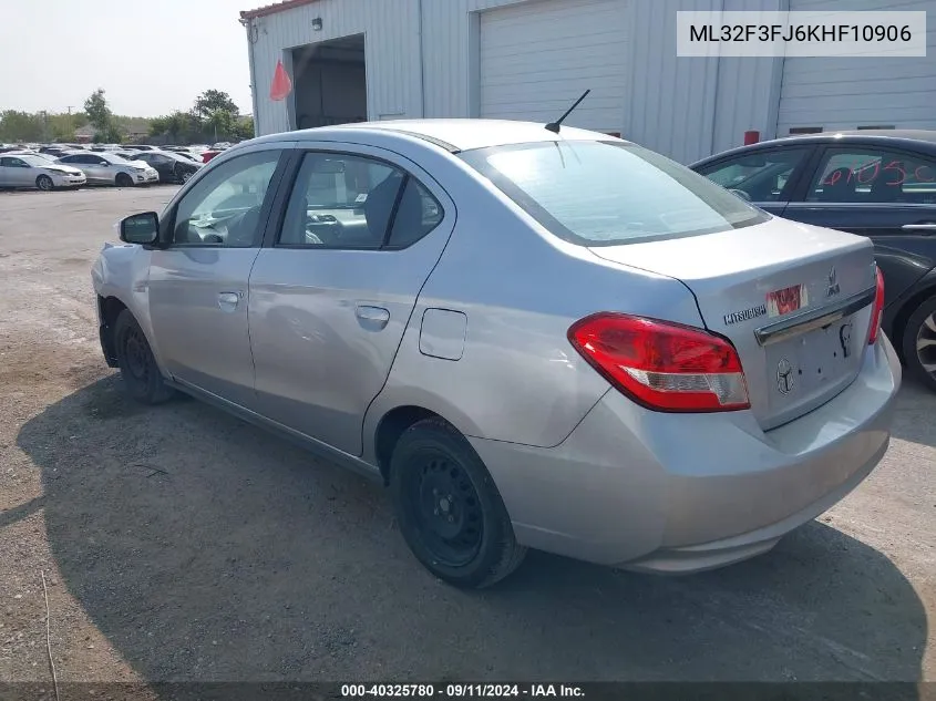 ML32F3FJ6KHF10906 2019 Mitsubishi Mirage G4 Es