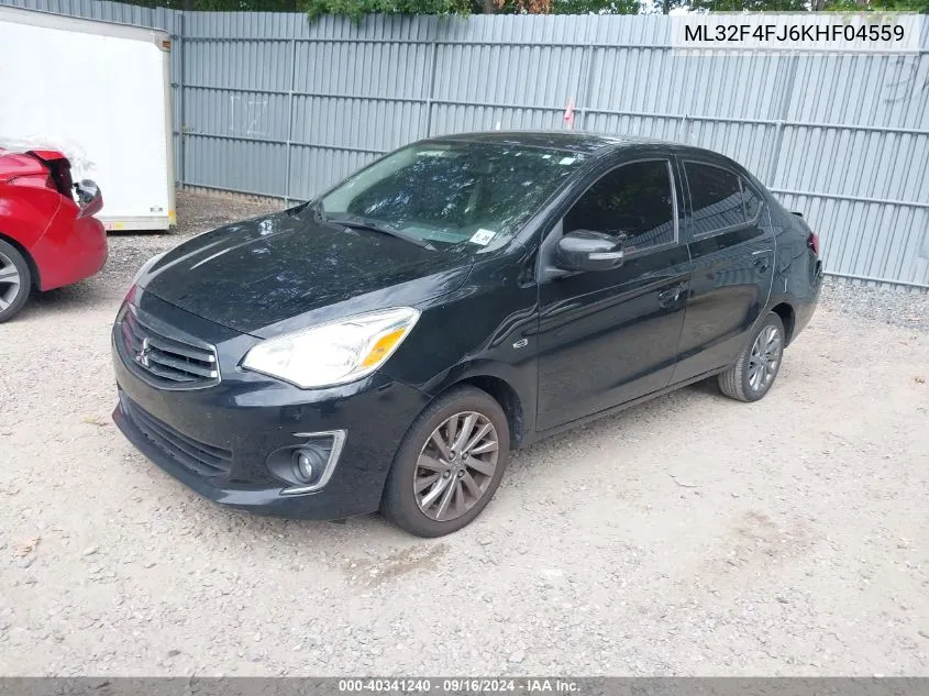 ML32F4FJ6KHF04559 2019 Mitsubishi Mirage G4 Se