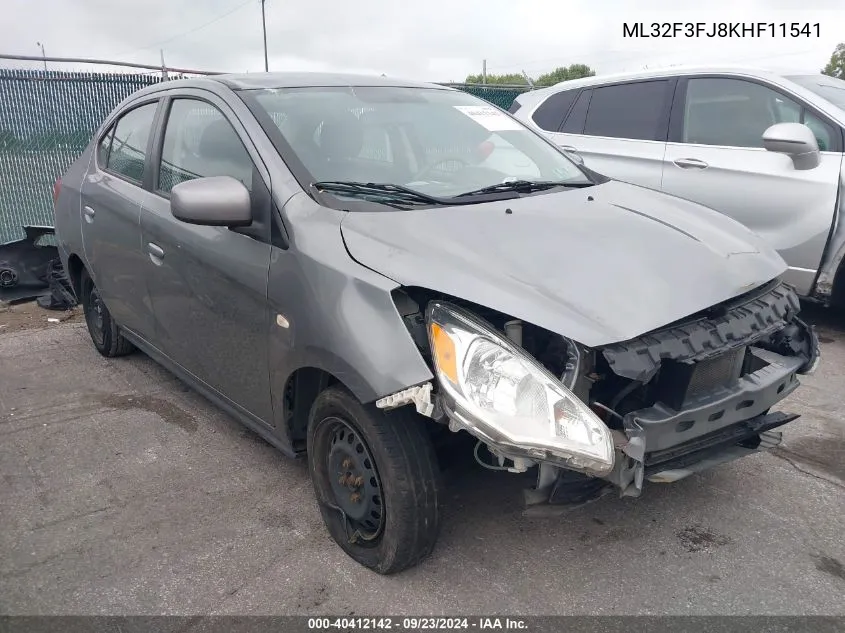 ML32F3FJ8KHF11541 2019 Mitsubishi Mirage G4 Rf