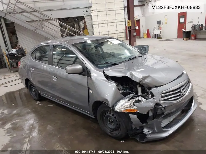 2019 Mitsubishi Mirage G4 Es VIN: ML32F3FJXKHF08883 Lot: 40415748