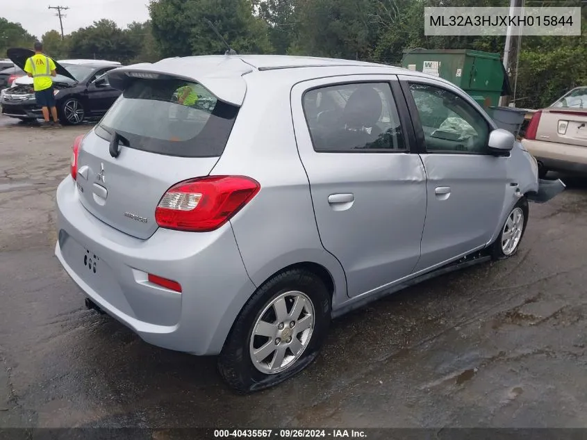 2019 Mitsubishi Mirage Es/Rf VIN: ML32A3HJXKH015844 Lot: 40435567